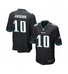 Mens Philadelphia Eagles 10 DeSean Jackson Game Black Alternate Football Jersey Mens Philadelphia Eagles 10 DeSean Jackson Game Black Alternate Football Jersey