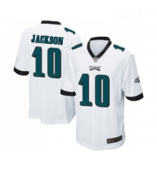 Mens Philadelphia Eagles 10 DeSean Jackson Game White Football Jersey Mens Philadelphia Eagles 10 DeSean Jackson Game White Football Jersey