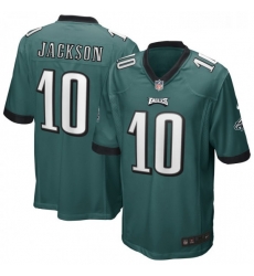Mens Philadelphia Eagles 10 DeSean Jackson Midnight Green Nike Game Jerse Mens Philadelphia Eagles 10 DeSean Jackson Midnight Green Nike Game Jerse
