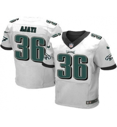Mens Philadelphia Eagles 36 Jay Ajayi White Road Stitched NFL Nike Elite Jersey Mens Philadelphia Eagles 36 Jay Ajayi White Road Stitched NFL Nike Elite Jersey
