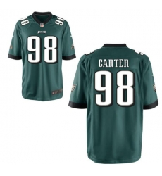 Men's Philadelphia Eagles Jalen Carter #98 Green Vapor Limited Stitched NFL Jersey Men's Philadelphia Eagles Jalen Carter #98 Green Vapor Limited Stitched NFL Jersey