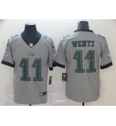 Nike Eagles 11 Carson Wentz Silver Inverted Legend Limited Jersey Nike Eagles 11 Carson Wentz Silver Inverted Legend Limited Jersey