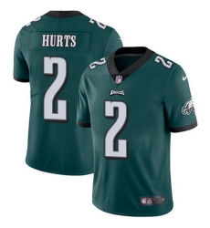 Nike Eagles 2 Jalen Hurts Green Team Color Men Stitched NFL Vapor Untouchable Limited Jersey Nike Eagles 2 Jalen Hurts Green Team Color Men Stitched NFL Vapor Untouchable Limited Jersey