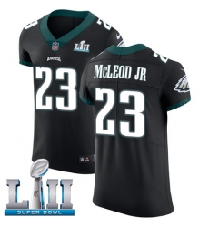 Nike Eagles #23 Rodney McLeod Jr Black Alternate Super Bowl LII Mens Stitched NFL Vapor Untouchable Elite Jersey Nike Eagles #23 Rodney McLeod Jr Black Alternate Super Bowl LII Mens Stitched NFL Vapor Untouchable Elite Jersey