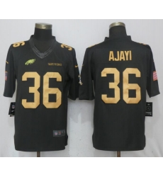 Nike Eagles #36 Jay Ajayi Anthracite Gold Salute To Service Limited Jersey Nike Eagles #36 Jay Ajayi Anthracite Gold Salute To Service Limited Jersey