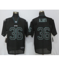 Nike Eagles #36 Jay Ajayi Black Lights Out Elite Jersey Nike Eagles #36 Jay Ajayi Black Lights Out Elite Jersey