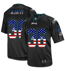 Nike Eagles #36 Jay Ajayi Black Mens Stitched NFL Elite USA Flag Fashion Jersey Nike Eagles #36 Jay Ajayi Black Mens Stitched NFL Elite USA Flag Fashion Jersey