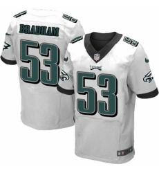 Nike Eagles #53 Nigel Bradham White Elite Jersey Nike Eagles #53 Nigel Bradham White Elite Jersey