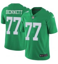 Nike Eagles #77 Michael Bennett Green Mens Stitched NFL Limited Rush Jersey Nike Eagles #77 Michael Bennett Green Mens Stitched NFL Limited Rush Jersey