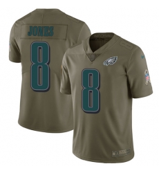 Nike Eagles #8 Donnie Jones Olive Mens Stitched NFL Limited 2017 Salute To Service Jersey Nike Eagles #8 Donnie Jones Olive Mens Stitched NFL Limited 2017 Salute To Service Jersey