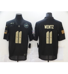 Nike Philadelphia Eagles 11 Carson Wentz Black Camo 2020 Salute To Service Limited Jersey Nike Philadelphia Eagles 11 Carson Wentz Black Camo 2020 Salute To Service Limited Jersey