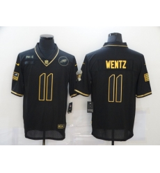 Nike Philadelphia Eagles 11 Carson Wentz Black Gold 2020 Salute To Service Limited Jersey Nike Philadelphia Eagles 11 Carson Wentz Black Gold 2020 Salute To Service Limited Jersey