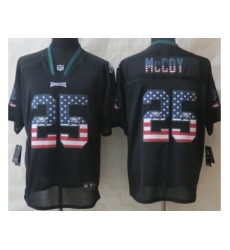 Nike Philadelphia Eagles 25 LeSean McCoy Black Elite USA Flag Fashion NFL Jersey Nike Philadelphia Eagles 25 LeSean McCoy Black Elite USA Flag Fashion NFL Jersey