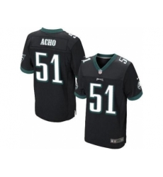 Nike Philadelphia Eagles 51 Emmanuel Acho Black Elite NFL Jersey Nike Philadelphia Eagles 51 Emmanuel Acho Black Elite NFL Jersey