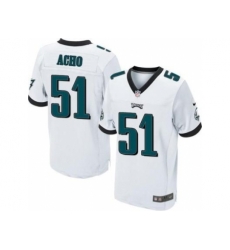 Nike Philadelphia Eagles 51 Emmanuel Acho White Elite NFL Jersey Nike Philadelphia Eagles 51 Emmanuel Acho White Elite NFL Jersey