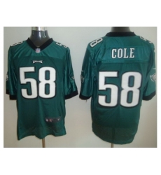Nike Philadelphia Eagles 58 Trent Cole Green Elite NFL Jersey Nike Philadelphia Eagles 58 Trent Cole Green Elite NFL Jersey