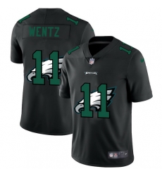 Philadelphia Eagles 11 Carson Wentz Men Nike Team Logo Dual Overlap Limited NFL Jersey Black Philadelphia Eagles 11 Carson Wentz Men Nike Team Logo Dual Overlap Limited NFL Jersey Black