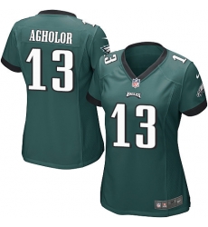 Nike Eagles #13 Nelson Agholor Midnight Green Team Color Womens Stitched NFL New Elite Jersey Nike Eagles #13 Nelson Agholor Midnight Green Team Color Womens Stitched NFL New Elite Jersey