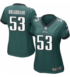 Nike Eagles #53 Nigel Bradham Green Women Game Jersey Nike Eagles #53 Nigel Bradham Green Women Game Jersey
