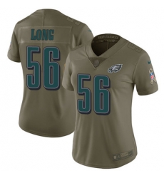Nike Eagles #56 Chris Long Olive Womens Stitched NFL Limited 2017 Salute to Service Jersey Nike Eagles #56 Chris Long Olive Womens Stitched NFL Limited 2017 Salute to Service Jersey