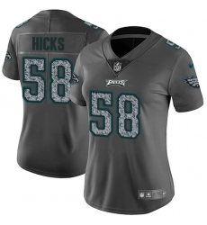 Nike Eagles #58 Jordan Hicks Gray Static Womens NFL Vapor Untouchable Game Jersey Nike Eagles #58 Jordan Hicks Gray Static Womens NFL Vapor Untouchable Game Jersey