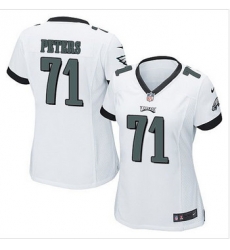 Women NEW Eagles #71 Jason Peters White Stitched NFL New Elite Jersey Women NEW Eagles #71 Jason Peters White Stitched NFL New Elite Jersey