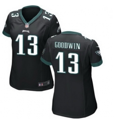 Women Nike Eagles 13 Marquise Goodwin Black Vapor Limited Stitched NFL Jersey Women Nike Eagles 13 Marquise Goodwin Black Vapor Limited Stitched NFL Jersey