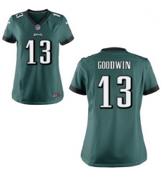 Women Nike Eagles 13 Marquise Goodwin Green Vapor Limited Stitched NFL Jersey Women Nike Eagles 13 Marquise Goodwin Green Vapor Limited Stitched NFL Jersey