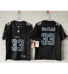 Women Philadelphia Eagles 33 Cooper DeJean Black F U S E Vapor Untouchable Limited Stitched Football Jersey Women Philadelphia Eagles 33 Cooper DeJean Black F U S E Vapor Untouchable Limited Stitched Football Jersey