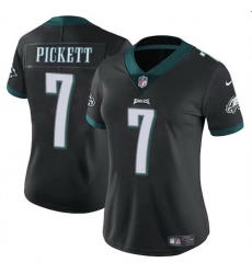 Women Philadelphia Eagles 7 Kenny Pickett Black Vapor Untouchable Limited Stitched Football Jersey Women Philadelphia Eagles 7 Kenny Pickett Black Vapor Untouchable Limited Stitched Football Jersey