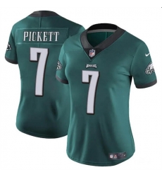 Women Philadelphia Eagles 7 Kenny Pickett Green Vapor Untouchable Limited Stitched Football Jersey Women Philadelphia Eagles 7 Kenny Pickett Green Vapor Untouchable Limited Stitched Football Jersey