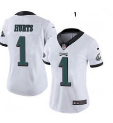 Women Philadelphia Eagles Jalen Hurts 1 Limited White Vapor Untouchable NFL Jersey Women Philadelphia Eagles Jalen Hurts 1 Limited White Vapor Untouchable NFL Jersey