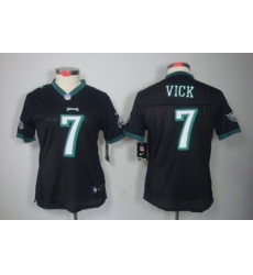 Women's Nike Philadelphia Eagles 7# Michael Vick Black Color Limited Jerseys Women's Nike Philadelphia Eagles 7# Michael Vick Black Color Limited Jerseys