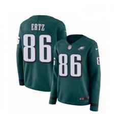 Womens Nike Philadelphia Eagles 86 Zach Ertz Limited Green Therma Long Sleeve NFL Jersey Womens Nike Philadelphia Eagles 86 Zach Ertz Limited Green Therma Long Sleeve NFL Jersey