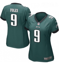 Womens Nike Philadelphia Eagles 9 Nick Foles Game Midnight Green Team Color NFL Jersey Womens Nike Philadelphia Eagles 9 Nick Foles Game Midnight Green Team Color NFL Jersey