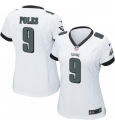 Womens Nike Philadelphia Eagles 9 Nick Foles Game White NFL Jersey Womens Nike Philadelphia Eagles 9 Nick Foles Game White NFL Jersey