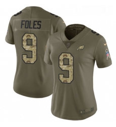 Womens Nike Philadelphia Eagles 9 Nick Foles Limited OliveCamo 2017 Salute to Service NFL Jersey Womens Nike Philadelphia Eagles 9 Nick Foles Limited OliveCamo 2017 Salute to Service NFL Jersey