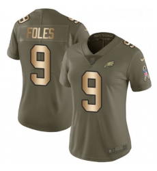 Womens Nike Philadelphia Eagles 9 Nick Foles Limited OliveGold 2017 Salute to Service NFL Jersey Womens Nike Philadelphia Eagles 9 Nick Foles Limited OliveGold 2017 Salute to Service NFL Jersey