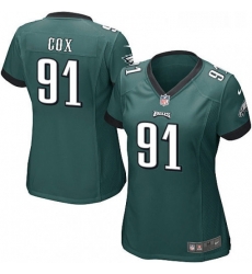 Womens Nike Philadelphia Eagles 91 Fletcher Cox Game Midnight Green Team Color NFL Jersey Womens Nike Philadelphia Eagles 91 Fletcher Cox Game Midnight Green Team Color NFL Jersey