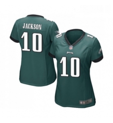 Womens Philadelphia Eagles 10 DeSean Jackson Game Midnight Green Team Color Football Jersey Womens Philadelphia Eagles 10 DeSean Jackson Game Midnight Green Team Color Football Jersey