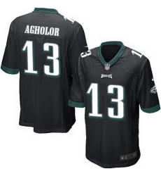 Nike Eagles #13 Nelson Agholor Black Alternate Youth Stitched NFL New Elite Jersey Nike Eagles #13 Nelson Agholor Black Alternate Youth Stitched NFL New Elite Jersey
