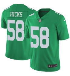 Nike Eagles #58 Jordan Hicks Green Youth Stitched NFL Limited Rush Jersey Nike Eagles #58 Jordan Hicks Green Youth Stitched NFL Limited Rush Jersey