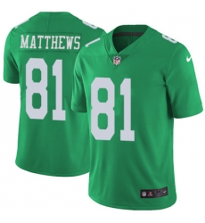 Nike Eagles #81 Jordan Matthews Green Youth Stitched NFL Limited Rush Jersey Nike Eagles #81 Jordan Matthews Green Youth Stitched NFL Limited Rush Jersey