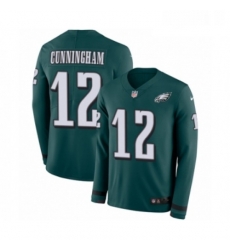 Youth Nike Philadelphia Eagles 12 Randall Cunningham Limited Green Therma Long Sleeve NFL Jersey Youth Nike Philadelphia Eagles 12 Randall Cunningham Limited Green Therma Long Sleeve NFL Jersey