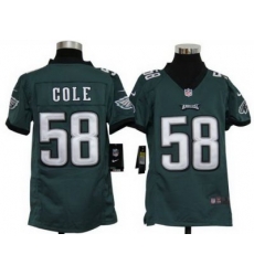 Youth Nike Philadelphia Eagles 58 Trent Cole Green Nike NFL Jerseys Youth Nike Philadelphia Eagles 58 Trent Cole Green Nike NFL Jerseys