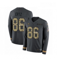 Youth Nike Philadelphia Eagles 86 Zach Ertz Limited Black Salute to Service Therma Long Sleeve NFL Jersey Youth Nike Philadelphia Eagles 86 Zach Ertz Limited Black Salute to Service Therma Long Sleeve NFL Jersey