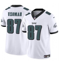Youth Philadelphia Eagles 87 C J Uzomah White 2023 F U S E Vapor Untouchable Limited Stitched Football Jersey Youth Philadelphia Eagles 87 C J Uzomah White 2023 F U S E Vapor Untouchable Limited Stitched Football Jersey