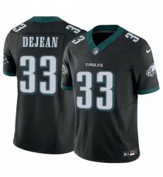 Youth Philadelphia Eagles Cooper DeJean #33 Black F U S E Stitched NFL Jersey Youth Philadelphia Eagles Cooper DeJean #33 Black F U S E Stitched NFL Jersey