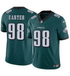 Youth Philadelphia Eagles Jalen Carter #98 Green F U S E Stitched NFL Jersey Youth Philadelphia Eagles Jalen Carter #98 Green F U S E Stitched NFL Jersey