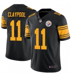 Men Nike Steelers 11 Chase Claypool Black Rush Vapor Limited Stitched NFL Jersey Men Nike Steelers 11 Chase Claypool Black Rush Vapor Limited Stitched NFL Jersey